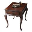 Bowery Hill Transitional Wood Traditional End Table in Plantation Cherry
