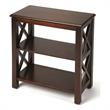 Bowery Hill Transitional Wood 2 Shelf Petite Bookcase in Cherry