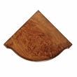 Bowery Hill Transitional End Table Coffee Accent Table Triangle in Wood - Brown