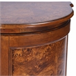 Bowery Hill Transitional End Table Coffee Accent Table Triangle in Wood - Brown