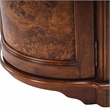 Bowery Hill Transitional End Table Coffee Accent Table Triangle in Wood - Brown