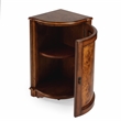 Bowery Hill Transitional End Table Coffee Accent Table Triangle in Wood - Brown