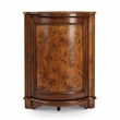 Bowery Hill Transitional End Table Coffee Accent Table Triangle in Wood - Brown