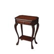Bowery Hill Traditional Wood Console Table in Cherry Dark Brown