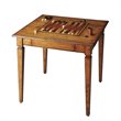 Bowery Hill Solid Wood Transitional Game Table in Brown Finish