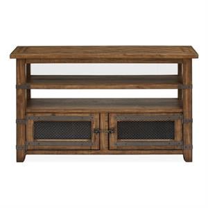 Bowery Hill Farmhouse Wood Brown Finish Rectangular Sofa Table