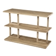 Bowery Hill Modern Geometric Console Table in Natural Finish