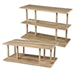 Bowery Hill Modern Geometric Console Table in Natural Finish