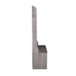 Bowery Hill Transitional Hall Tree and Shoe Bench in Gray Finish