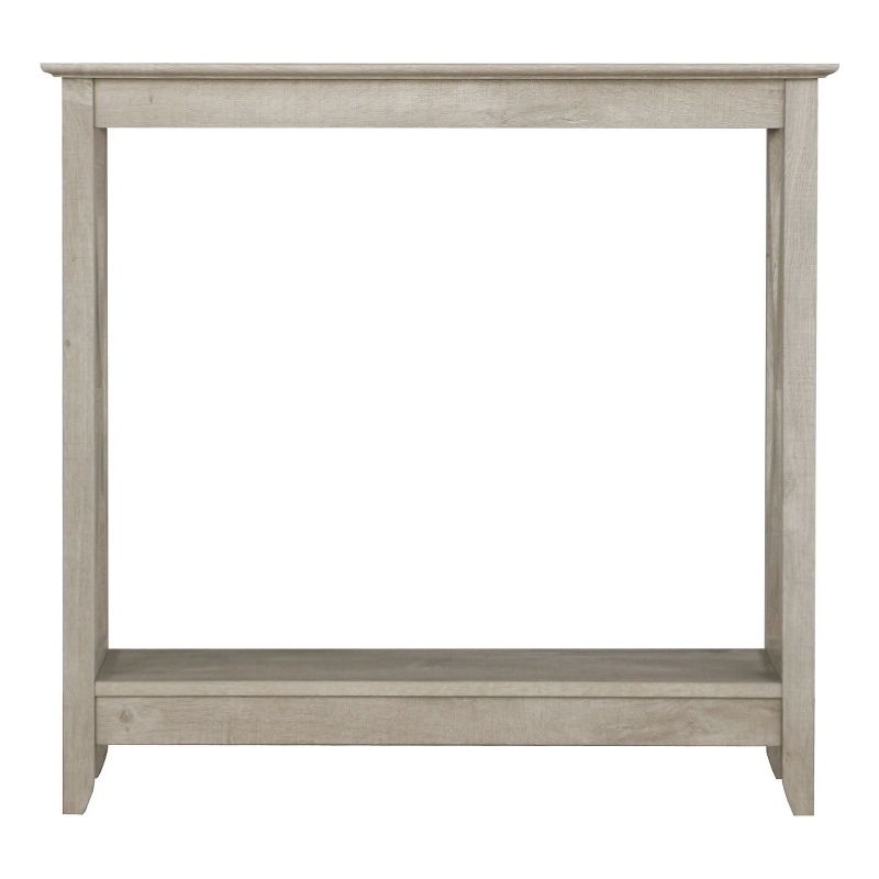 Bowery Hill Modern Farmhouse Console Table in Washed Gray Finish