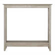 Bowery Hill Modern Farmhouse Console Table in Washed Gray Finish