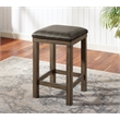 Bowery Hill 4-Piece Light Walnut Wood Counter Height Dining Set