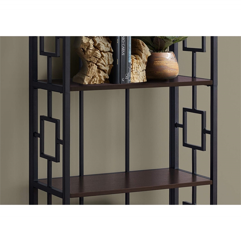 Bowery Hill Bookshelf Etagere Corner 4 Tier 62