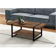 Bowery Hill Coffee Table Accent Cocktail Rectangular Living Room Metal Brown