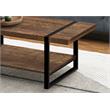 Bowery Hill Coffee Table Accent Cocktail Rectangular Living Room Metal Brown