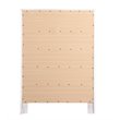 Bowery Hill Engineered Wood Transitional 5 Drawer Chest in White
