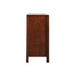 Bowery Hill Engineered Wood Transitional 6 Drawer Dresser in Cherry