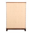 Bowery Hill Engineered Wood Transitional 5 Drawer Chest in Cappuccino