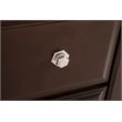 Bowery Hill Engineered Wood Transitional 5 Drawer Chest in Cappuccino
