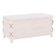 Bowery Hill Wood White Storage Chest Rectangular Cedar Lined 38
