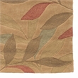 Bowery Hill Leaves Polyester 8'x10' Area Rug in Beige & Multi