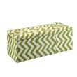 Bowery Hill Contemporary Fabric Storage Bench in Green