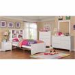 Bowery Hill 2-Drawer Transitional Solid Wood Nightstand in White