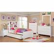 Bowery Hill 2-Drawer Transitional Solid Wood Nightstand in White