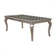 Bowery Hill Transitional Wood 9-Piece Dining Set in Champagne