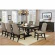 Bowery Hill Solid Wood Expandable Dining Table in Espresso Finish