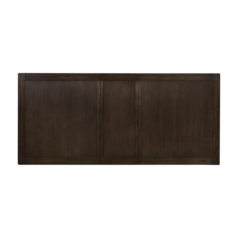 Bowery Hill Solid Wood Expandable Dining Table in Espresso Finish