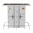 Bowery Hill Metal White Bar Table Rectangular Storage 47.25