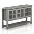 Bowery Hill Contemporary Wood Multi-Storage Buffet in Gray Oak