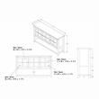 Bowery Hill Contemporary Wood Multi-Storage Buffet in Gray Oak