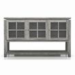 Bowery Hill Contemporary Wood Multi-Storage Buffet in Gray Oak