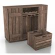 Bowery Hill Wood Multi-Storage Buffet in Reclaimed Oak Finish