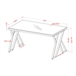 Bowery Hill Contemporary Black Glass Top Dining Table Finish