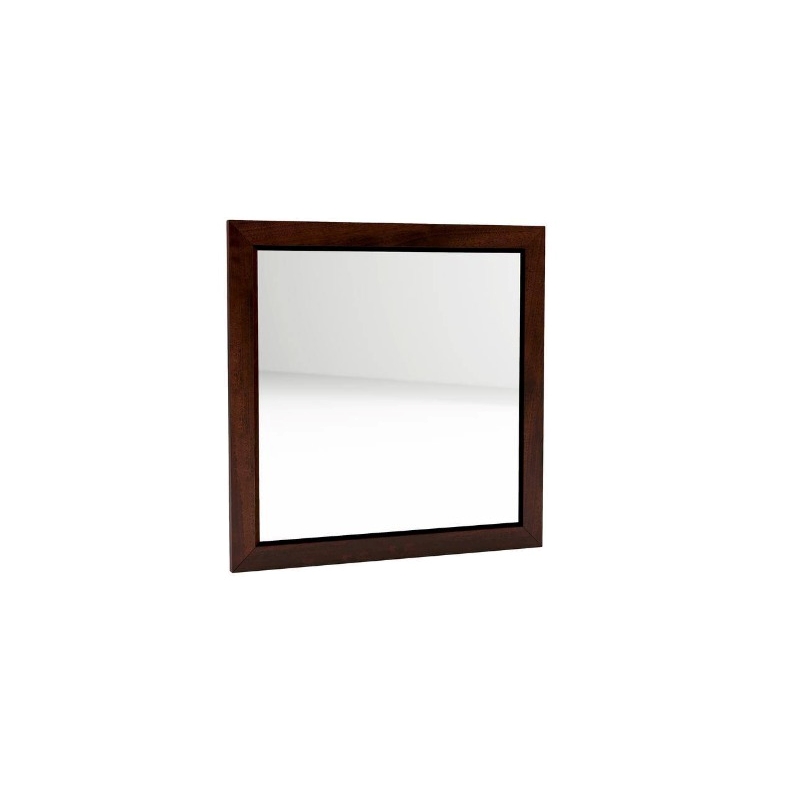 Bowery Hill Transitional Solid Wood/Wood Veneer/MDF Framed Mirror in Cherry