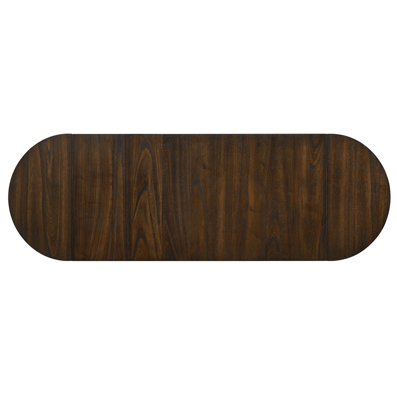 Bowery Hill Wood Counter Height Table With Drop Leaf in Walnut