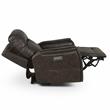 Bowery Hill Transitional Brown Faux Leather Power Media Recliner