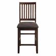 Bowery Hill Transitional Espresso Wood 7-Piece Counter Storage Dining Set