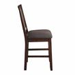 Bowery Hill Transitional Espresso Wood 7-Piece Counter Storage Dining Set