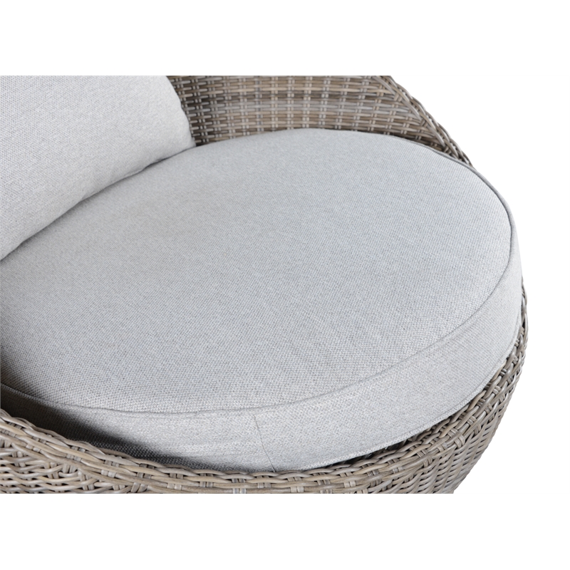Bowery Hill Coastal Driftwood Gray Finish Wicker Patio 3-Pack