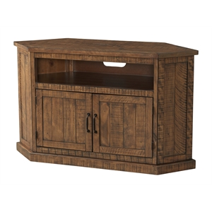 Bowery Hill Modern / Contemporary 50&quot Solid Wood TV Stand Natural Brown