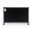 Bowery Hill Traditional Raffia 6 Drawer Dresser in Charcoal Finish