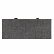 Bowery Hill Traditional Raffia 6 Drawer Dresser in Charcoal Finish