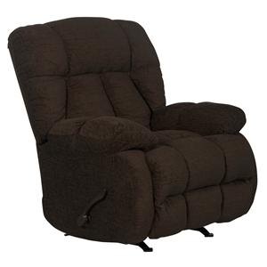 Bowery Hill Recliner in Chocolate Brown Polyester Chenile Fabric