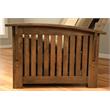 Bowery Hill Queen-size Wood Storage Futon-Java Brown Mattress