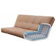 Bowery Hill Queen-size Wood Storage Futon-Java Brown Mattress