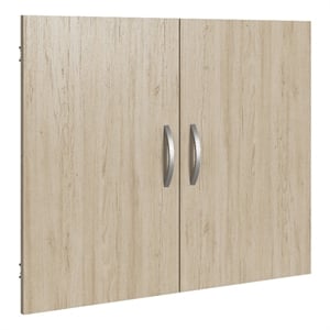 Bowery Hill Bookcase Door Kit in Natural Elm - Engineered Wood